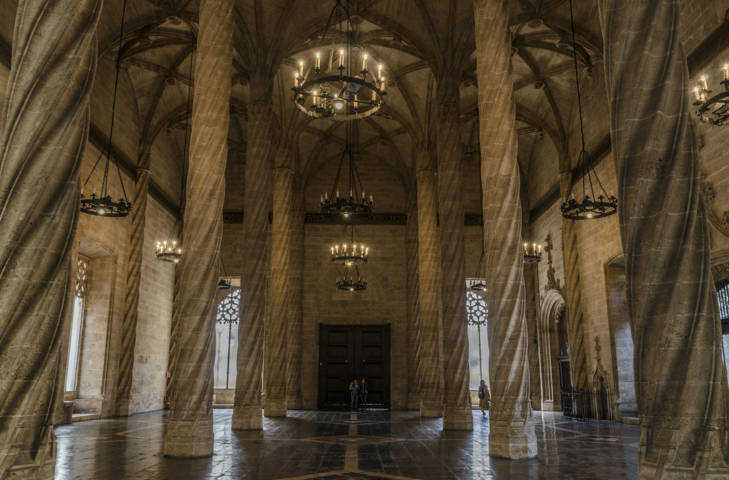 35 - Valencia - La Lonja de Mercaderes - sala de contratacion